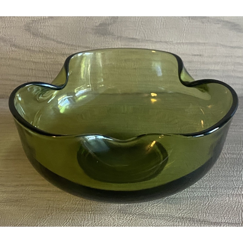 Anchor Hocking Green Crimped Chip & Dip Appetizer Bowl ONLY Dip Bowl Replacement